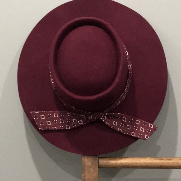 NEW Free People Wool Fedora Bandana Hat